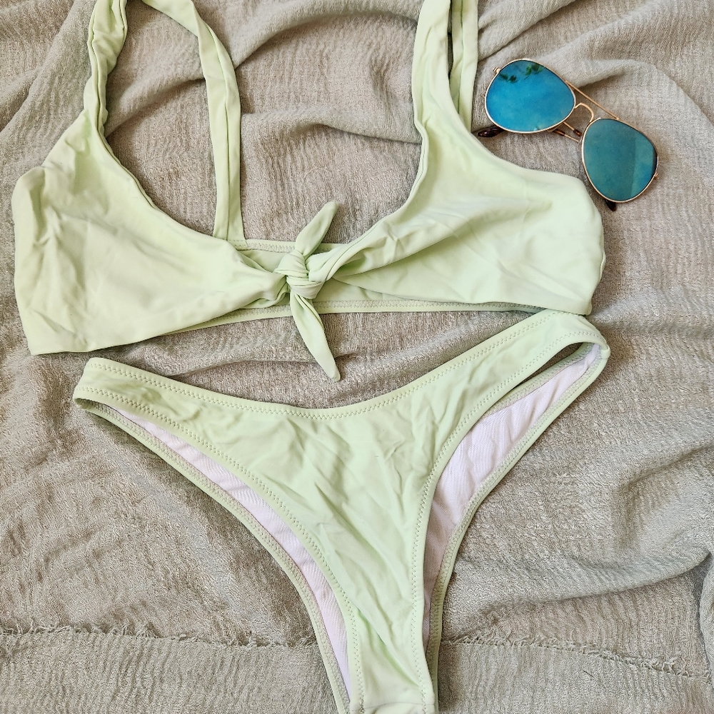 Front Tie Bikini Set